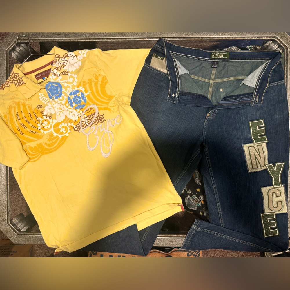 ENYCE™️ Rare Y2K Denim➕Knit Vintage Set